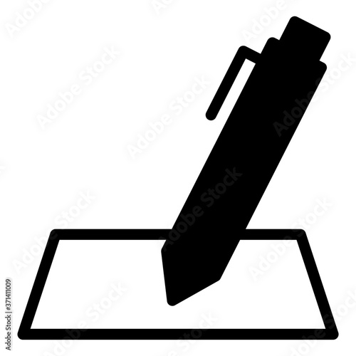Write on paper icon
