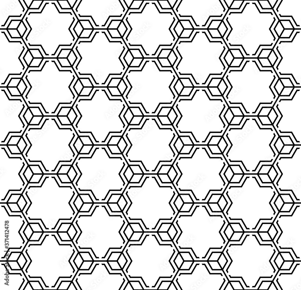 Technical honeycomb seamless pattern Technical honeycomb seamless pattern