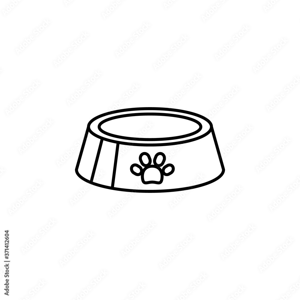 line pet bowl icon, simple element from Pet-vet set, for web and mobile line pet bowl icon, simple element from Pet-vet set, for web and mobile