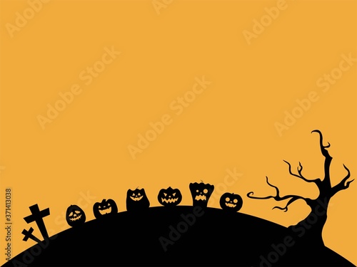 ジャックオランタンたちの背景_下部