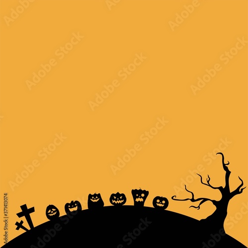 ジャックオランタンたちの背景_下部