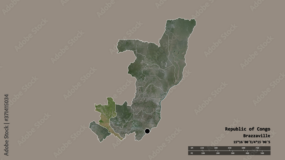 Location of Niari, region of Republic of Congo,. Satellite Location of Niari, region of Republic of Congo,. Satellite