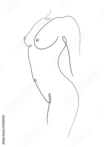 Abstract woman nude poster....