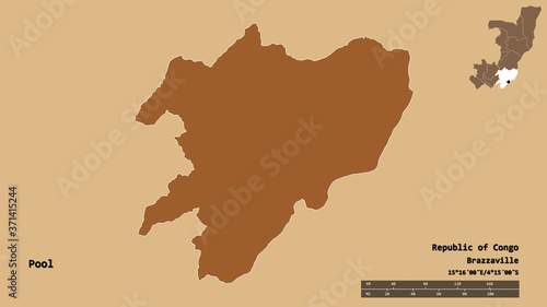 Pool  region of Republic of Congo  zoomed. Pattern