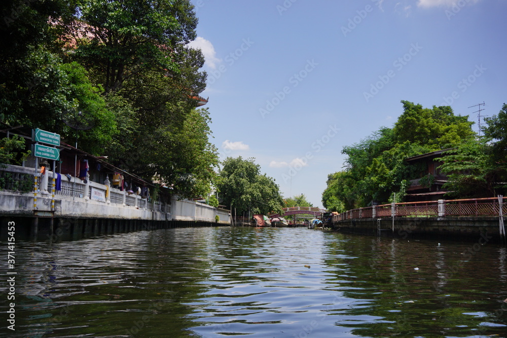 Community canal in Bangkok Thailand Community canal in Bangkok Thailand