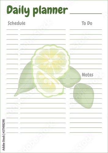 daily planner bergamot