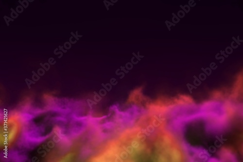 Abstract background creative illustration of mysterious sky concept with lights bokeh effect you can use for clipart purposes