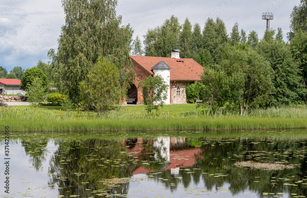 Obraz premium house on the lake