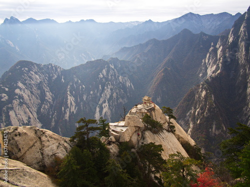Photography Huashan Mountain near Xian City