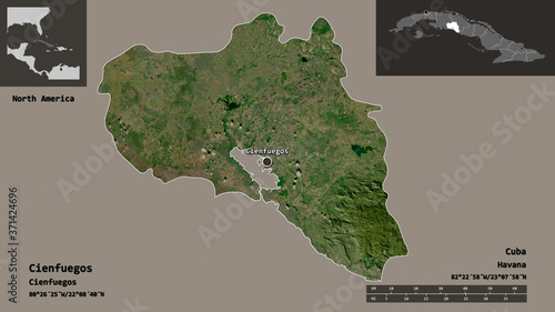Cienfuegos, province of Cuba,. Previews. Satellite