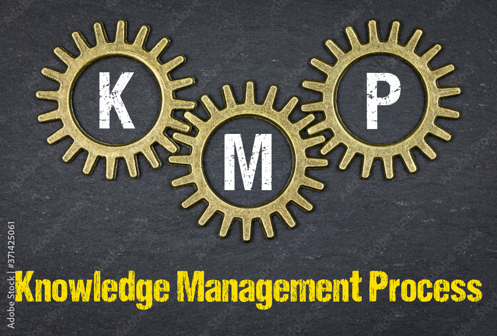 Obraz na płótnie KMP Knowledge Management Process w salonie