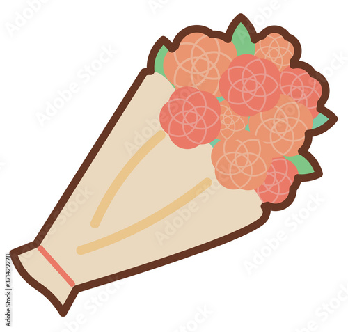 花束のイラスト