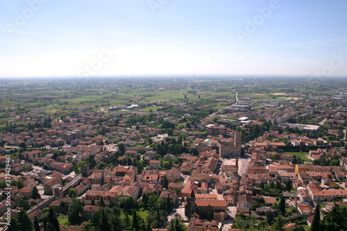 Marostica city view from castle