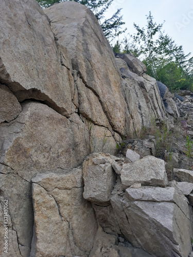 rock formation in the mountains