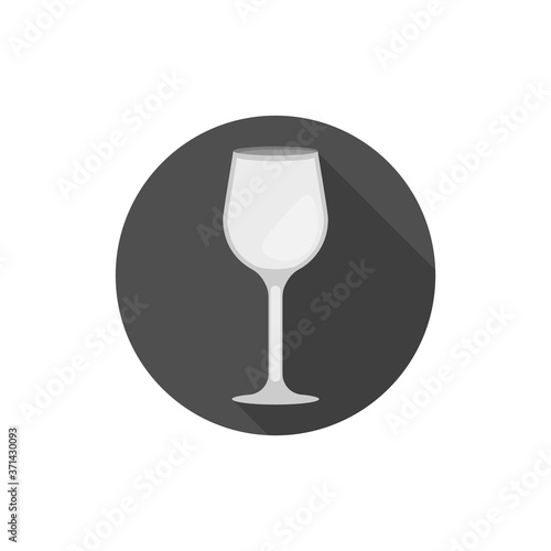 Flat design Zinfandel Wine Glass