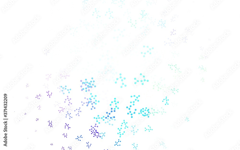 Obraz premium Light Blue, Green vector pattern with artificial intelligence network.