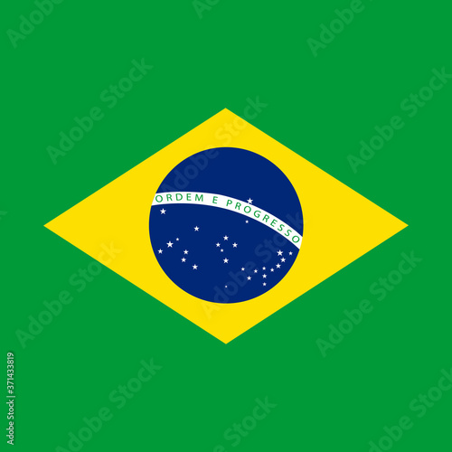 Flag of Brazil symbol.