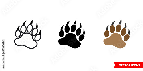 Wild symbol icon of 3 types color, black and white, outline. Isolated vector sign symbol.