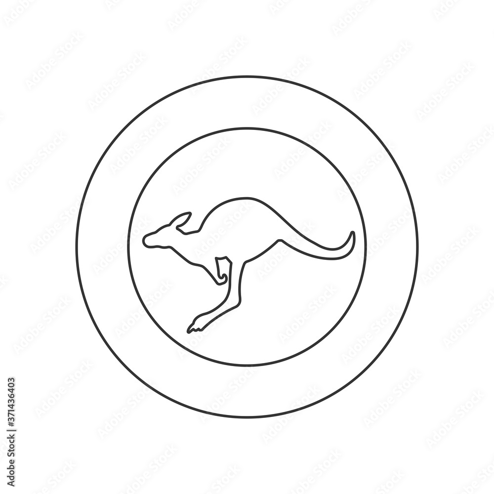 Australian air force roundel. Military symbol. Vector Illustration Australian air force roundel. Military symbol. Vector Illustration