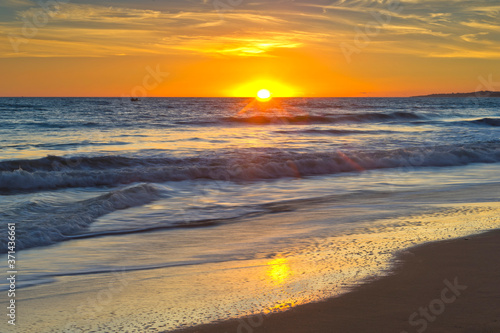 Sunset, Praia da Falesia, Falesia Beach, Algarve, Portugal © Alan