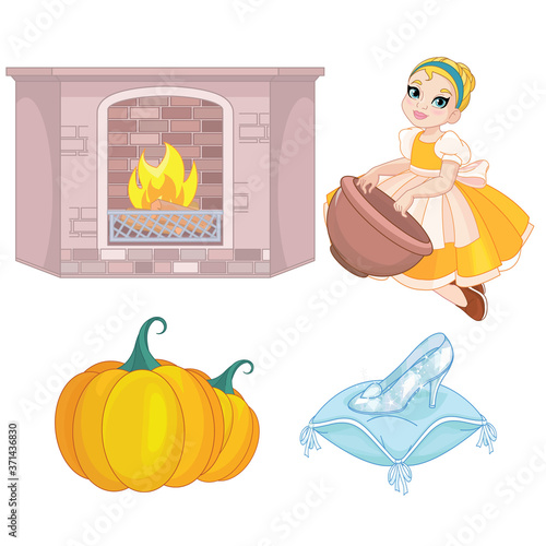Cute little Cinderella Fairy Tale Set