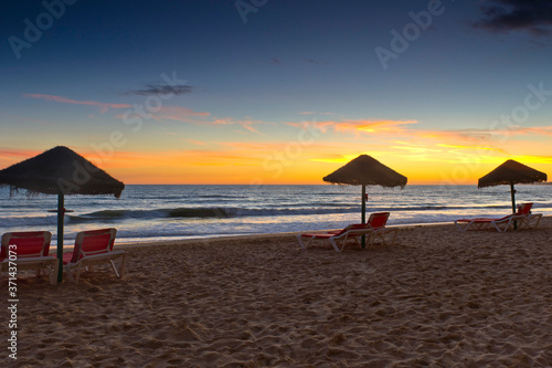 Sunset  Praia da Falesia  Falesia Beach  Algarve  Portugal