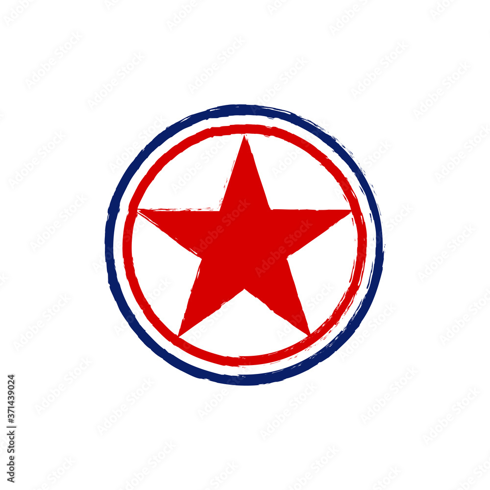 North Korea air force roundel. Military symbol. Vector Illustration North Korea air force roundel. Military symbol. Vector Illustration
