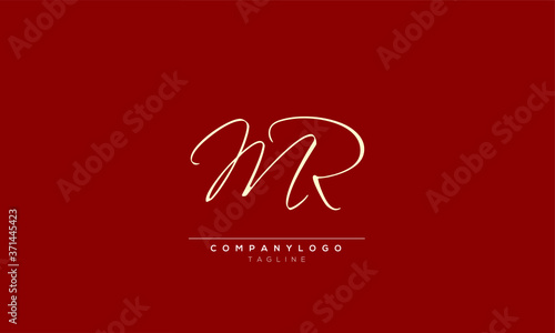 MR RM R &M Abstract initial monogram letter alphabet logo design