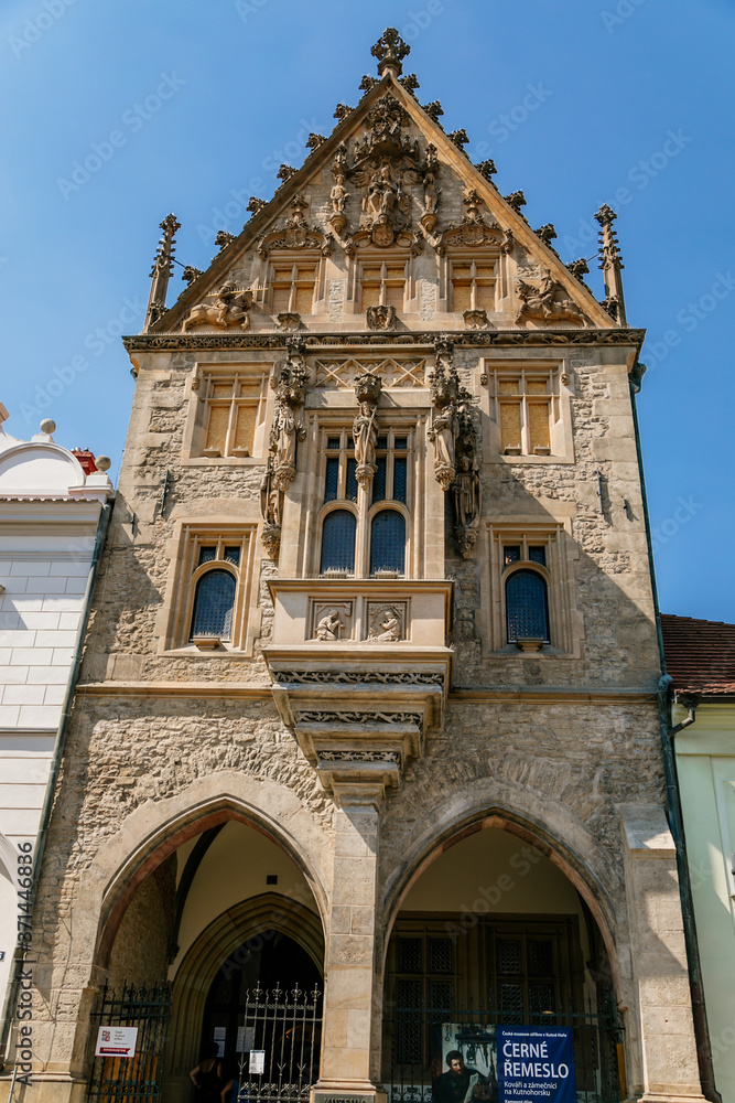 Medieval Gothic Stone House (Kamenny dum) in Kutna Hora, Central Bohemian Region, Czech Republic