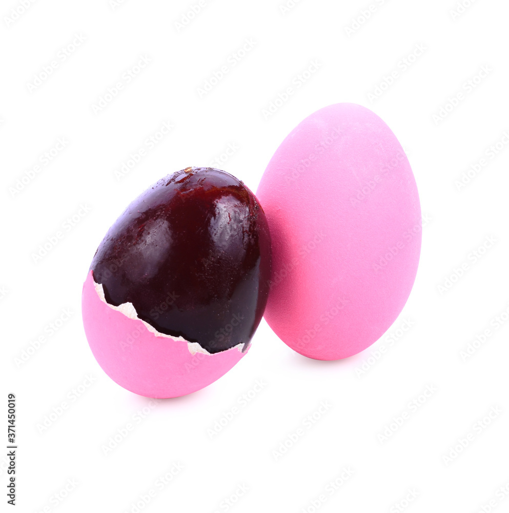 Preserved egg isolated on white background Preserved egg isolated on white background