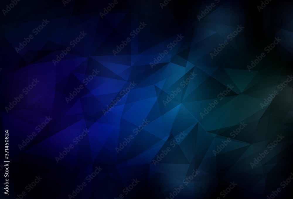 Dark Blue, Green vector abstract polygonal background. Dark Blue, Green vector abstract polygonal background.