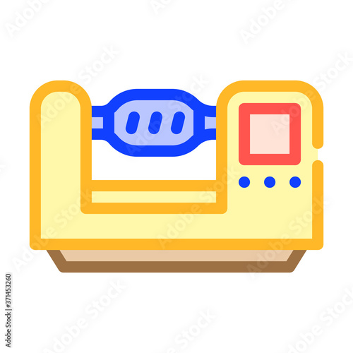 lathe equipment color icon vector isolated illustration