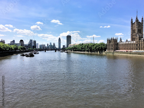 Canvas Print view of london