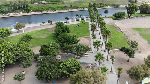 Public Park Nahal Hadera on the Mediterranean coast west of the city of Hadera