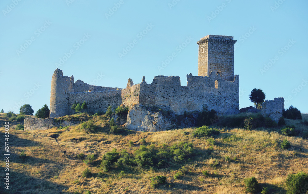 Ucero castle in Soria province, Spain