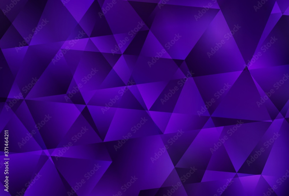 Dark Purple vector abstract mosaic pattern. Dark Purple vector abstract mosaic pattern.