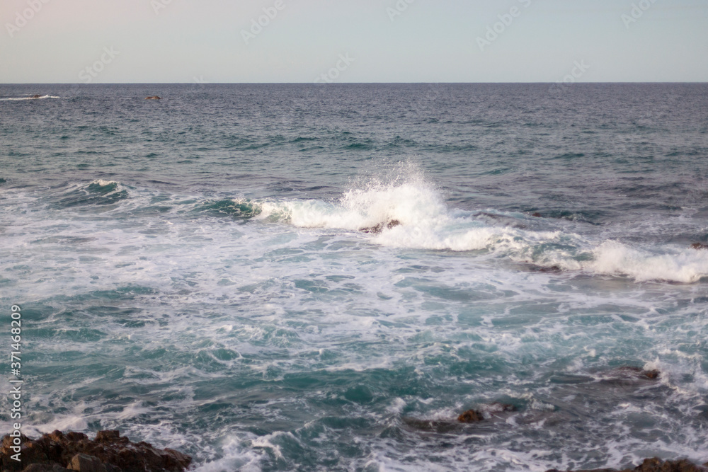 Powerful waves of sea, Byron bay