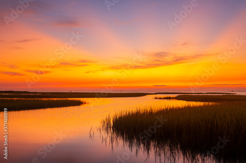 sunset sunrise on the ocean