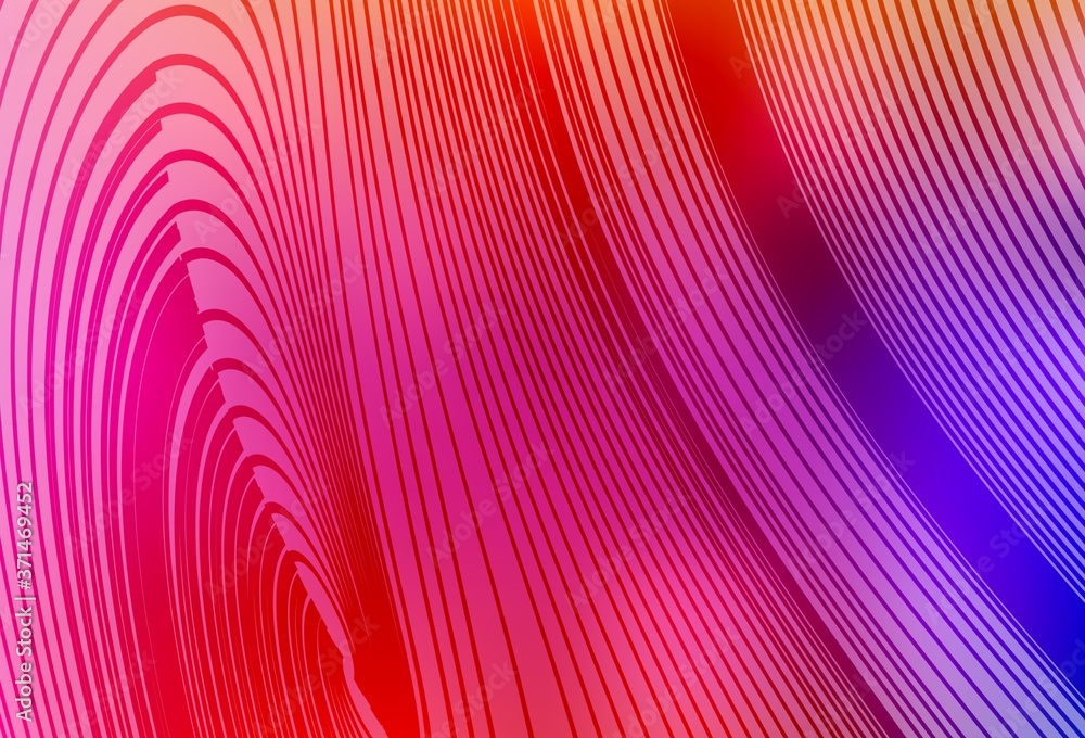 Light Pink, Red vector template with bent lines. Light Pink, Red vector template with bent lines.