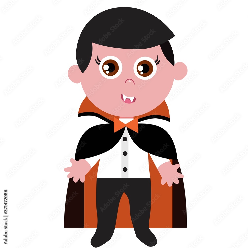 Print Hand drawn halloween kid. Vector Illustration. Print Hand drawn halloween kid. Vector Illustration.