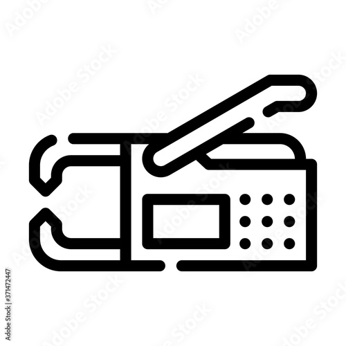 spot welding line icon vector isolated illustration