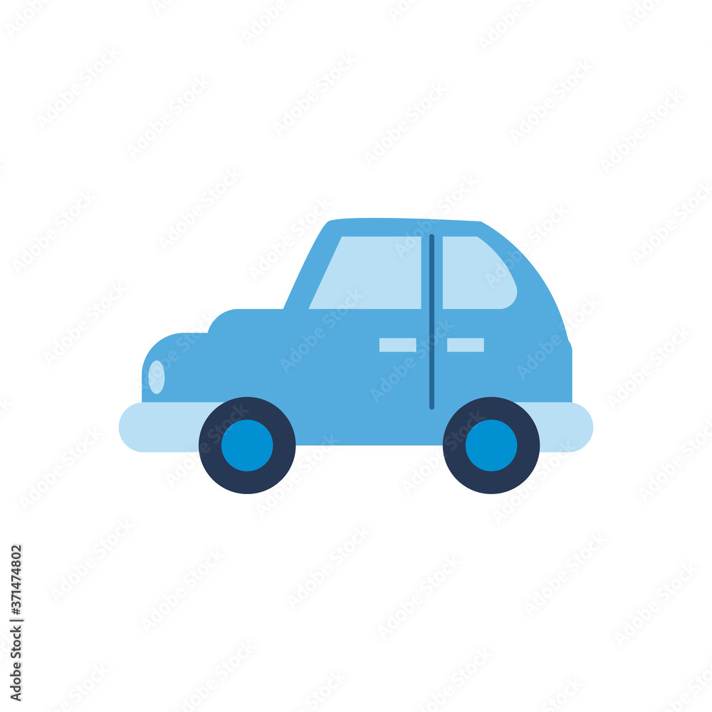 Isolated car flat style icon vector design Isolated car flat style icon vector design