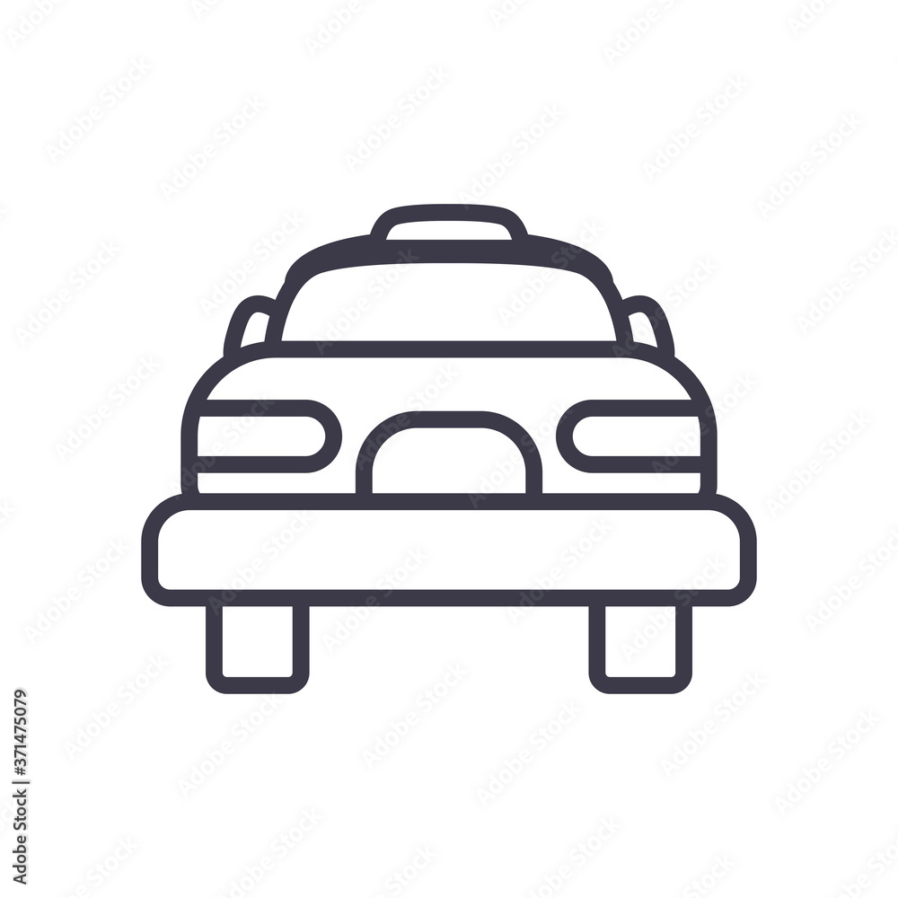Isolated car line style icon vector design Isolated car line style icon vector design