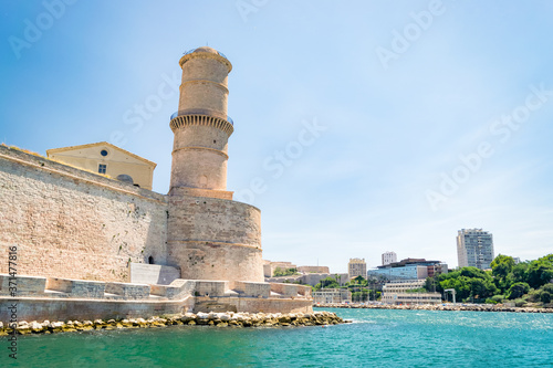 old fort and harbour in marseille