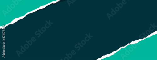torn scrap ripped paper banner with text space