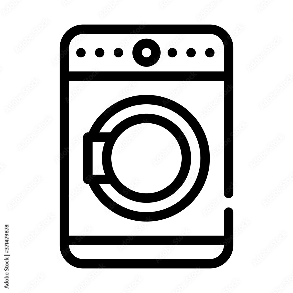 dryer machine line icon vector isolated illustration dryer machine line icon vector isolated illustration