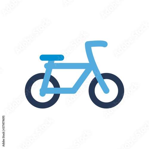 bike flat style icon vector design