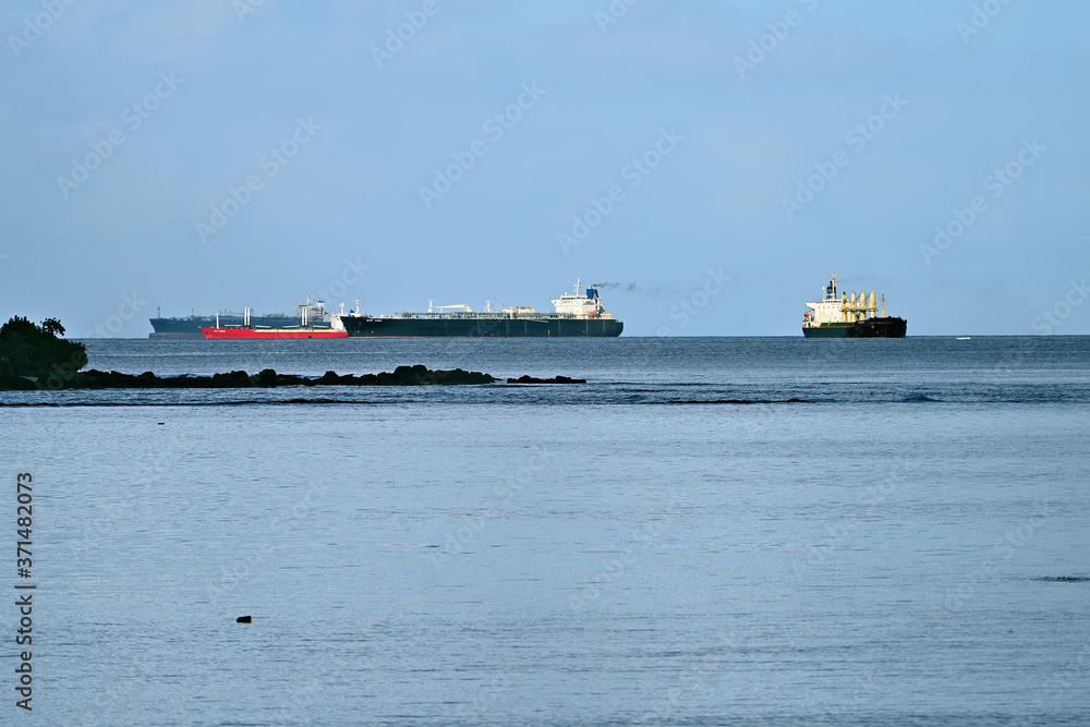 Oil tankers. Mauritius