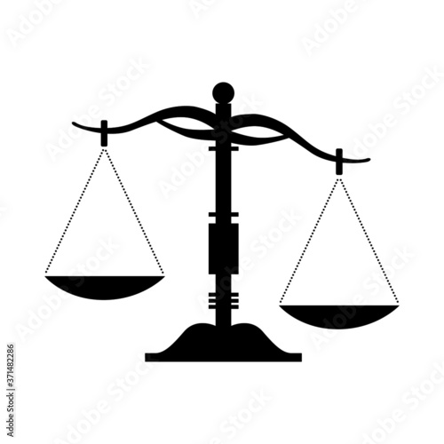 Scales of justice vector