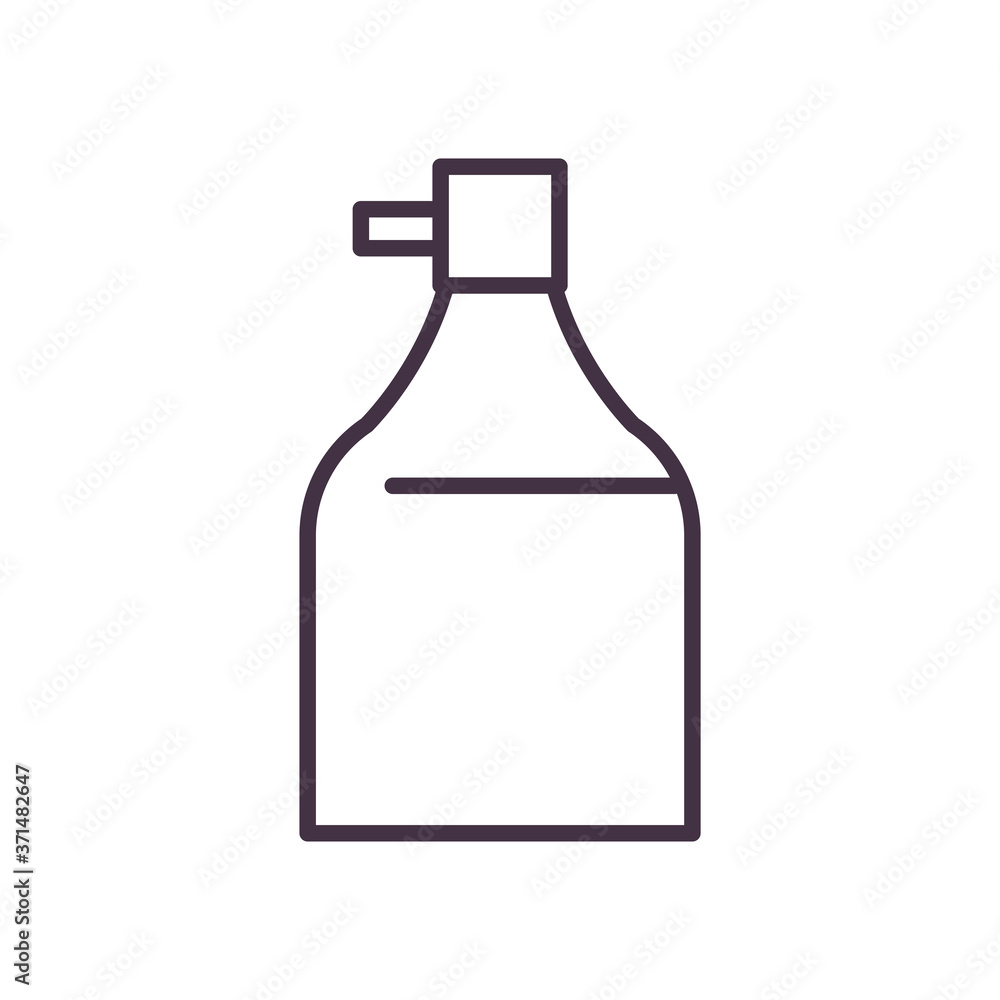 beer metal jar line style icon vector design beer metal jar line style icon vector design